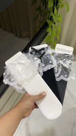 جوراب ساق بلند لب گیپور - Image 4
