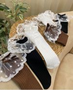 جوراب ساق بلند لب گیپور - Image 10